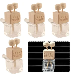 Refillable Car Essential Oil Diffuser Empty Bottle Aromatherapy Air Freshener Portable Perfume Ornament for Car Interior Home