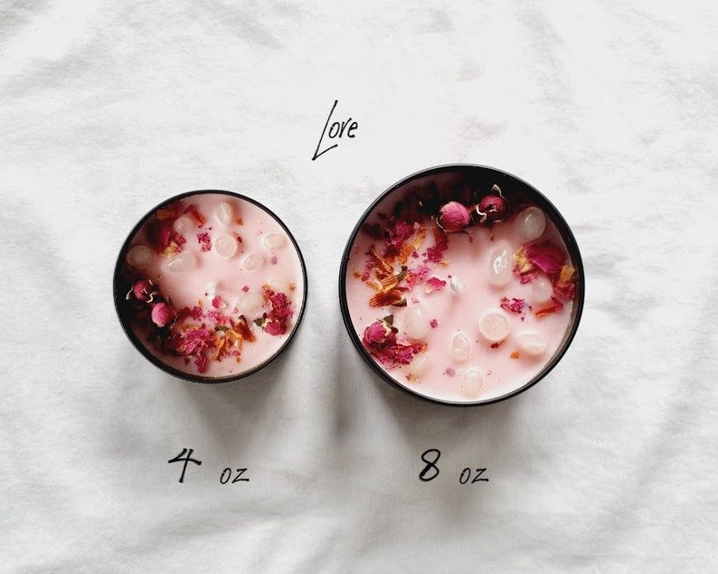 Crystal Candle Natural Stone Candle Spell Candle Crystal Infused Candle Self Care Candle Intention Candle Scented Candle Crystal Candle Gift - 图片 7