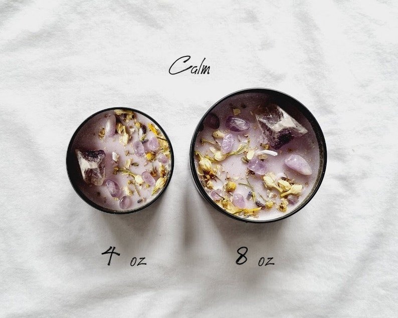 Crystal Candle Natural Stone Candle Spell Candle Crystal Infused Candle Self Care Candle Intention Candle Scented Candle Crystal Candle Gift - 图片 8