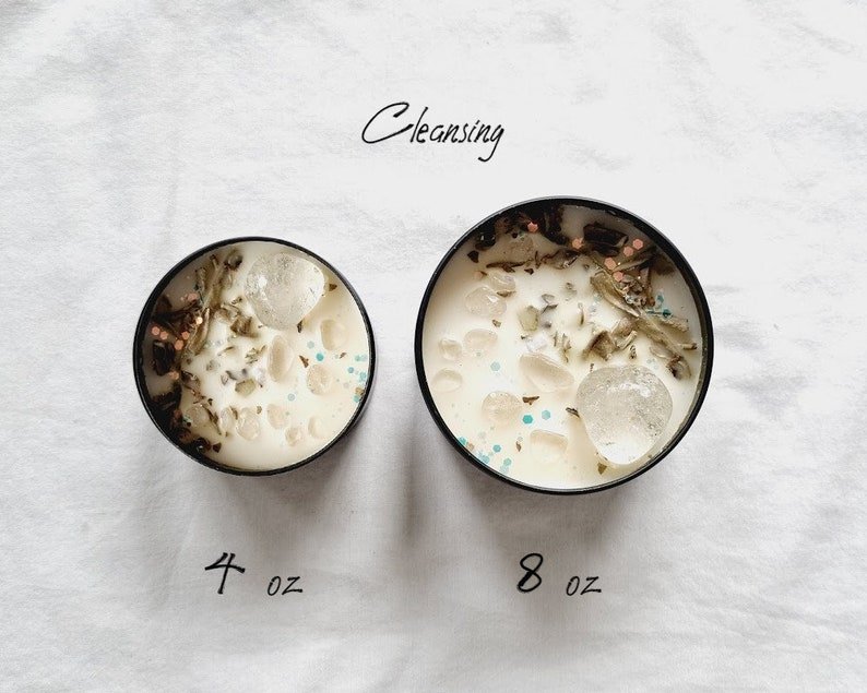 Crystal Candle Natural Stone Candle Spell Candle Crystal Infused Candle Self Care Candle Intention Candle Scented Candle Crystal Candle Gift - 图片 10