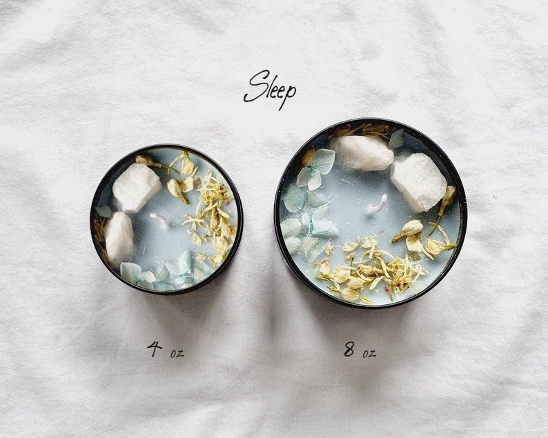 Crystal Candle Natural Stone Candle Spell Candle Crystal Infused Candle Self Care Candle Intention Candle Scented Candle Crystal Candle Gift - 图片 4