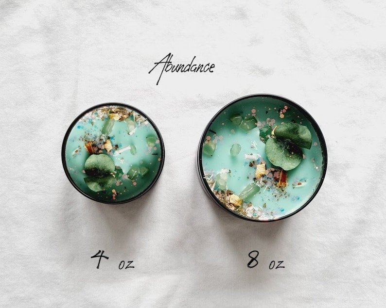 Crystal Candle Natural Stone Candle Spell Candle Crystal Infused Candle Self Care Candle Intention Candle Scented Candle Crystal Candle Gift - 图片 5