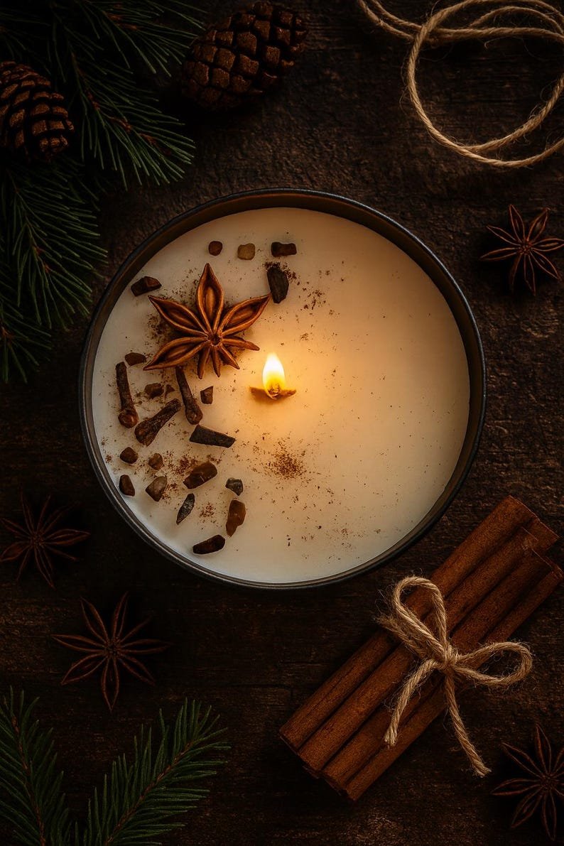Chai Candle | Wooden Wick | Soy Wax Blend | Gift Boxed | 6oz - 图片 3