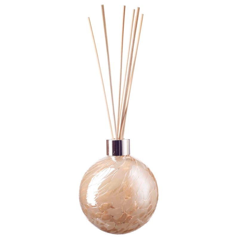 Mouth Blown Glass Sphere Reed Diffuser: Champagne White Colour Wedding Gift Anniversary - 图片 3